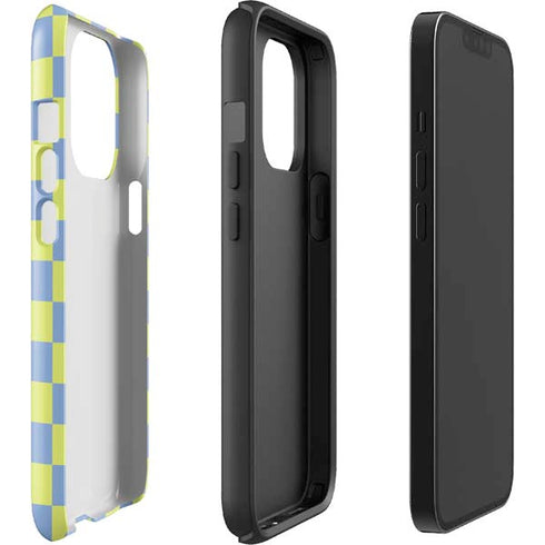 Neon Checkered iPhone 15 Pro Impact Case
